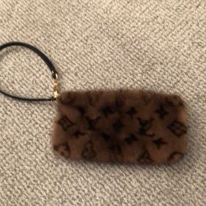Lady’s Mink Louis Vuitton Wristlet